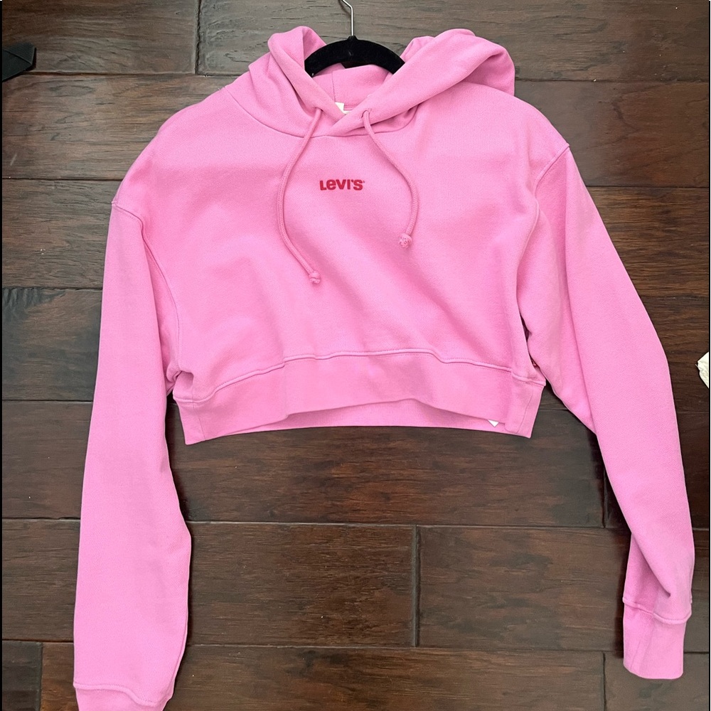 Levis cropped hoodie